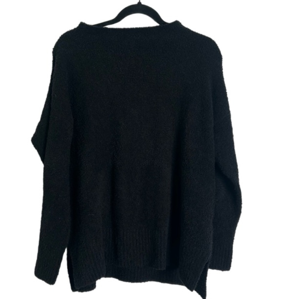 Eileen fisher organic cotton black sweater size medium casual. Basic